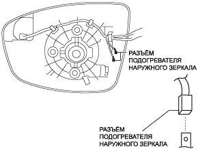 Схема отключения зеркального элемента Mazda CX-5 изображение 7